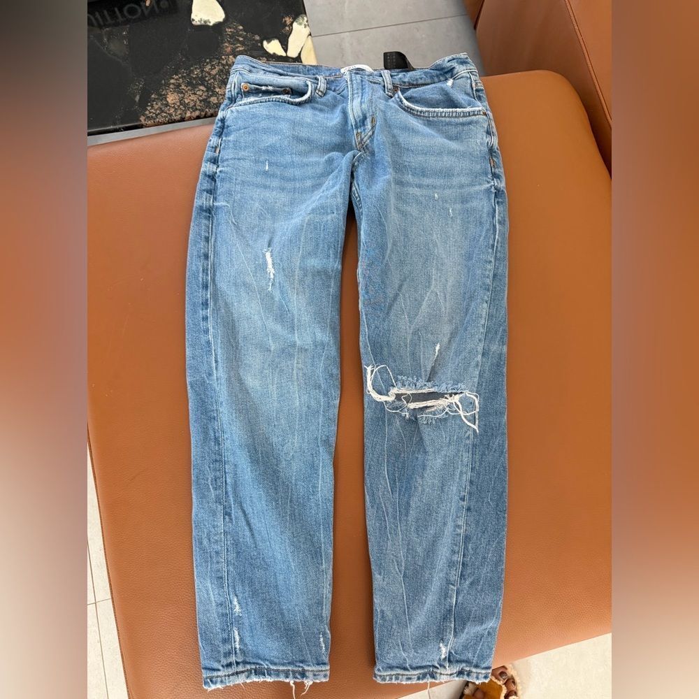 ZARA “The Slim Boyfriend” Jeans Valley Blue - Picture 7 of 8